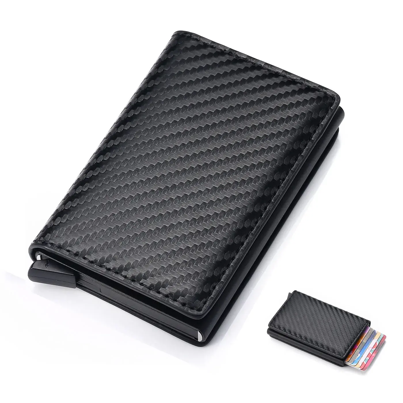 ID Credit Card Holder Case Wallets Men Brand Design Anti Rfid Blocking Magic Leather Slim Mini Wallet Small Money Bag Purse 2023