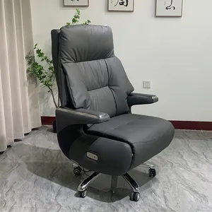 Genuine Leather Executive Leather Office Electric Adjustable Office Chair Electric