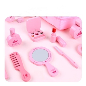 Juguete de Madera Weixuan para Niñas, Kit de Peluquería y Maquillaje de <span class=keywords><strong>Princesa</strong></span> Rosa, Juego de Imitación para Niños de 4 a 6 Años - Product Image 5