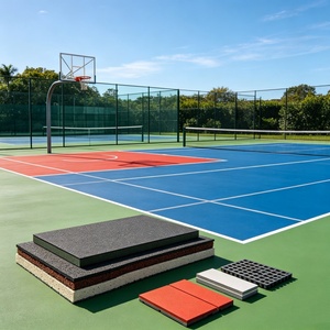 Inolp Shock Absorbing High Elastic Wear Resistant Durable All Weather Pickleball <b>Plastic</b> Padel Courts Australia Set Basketball - Product Image 1