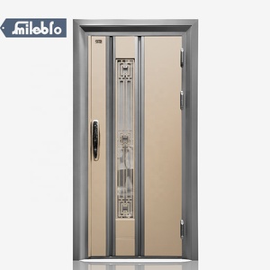 Smile bro chine extérieur porte en verre usine vendre puits porte d'entrée belle porte en verre de sécurité avec petite fenêtre ouverte <span class=keywords><strong>3f</strong></span> * 7f - Product Image 4