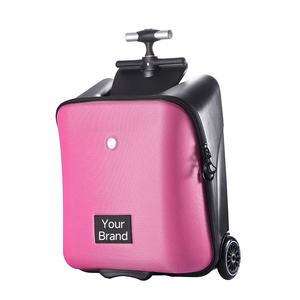 <span class=keywords><strong>Valise</strong></span> à roulettes 2-en-1 pour enfants de 20 pouces avec siège, poussette de voyage, bagage cabine, trottinette pour enfants - Product Image 3