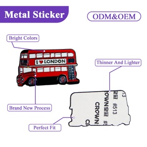 Pegatina Metálica Personalizada para Teléfono Móvil con Diseño de Anime Rosa, Lindo y Cambiable, para Coches, Etiqueta para Chicas, Logotipo Personalizado - Product Image 5