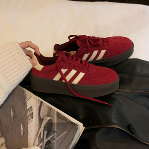 Baskets coréennes à bout fermé pour femmes, nouvelle collection printemps-automne 2024, respirantes, polyvalentes, confortables, à semelle épaisse, chaussures décontractées - Product Image 4