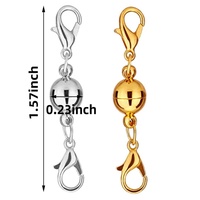 Vente chaude Magnétique Homard Fermoir Connecteur Or et Argent Collier Fermeture Bracelet Fermoirs Bijoux Résultats & Composants