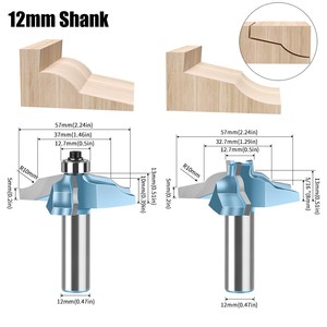Fraise à tenon encastrée à 3 dents pour portes et fenêtres, pour joints mère-enfant, pour charpentes Bogu, pour menuiserie et portes d'armoires - Product Image 6