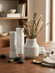 Portavelas de Mármol Natural de Lujo - Decoración Hecha a Mano con Calacatta Viola y Ónix Verde, Ecológico y Listo para Enviar - Product Image 6