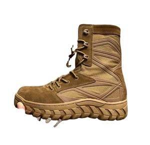 Bottes de combat en daim marron coyote DFA120 Jungle - Product Image 1
