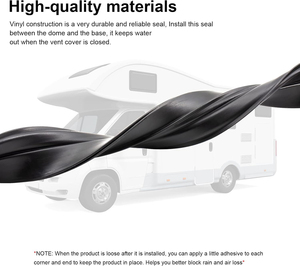 Joint d'étanchéité en vinyle pour aérateur de toit de camping-car, compatible avec les aérateurs de toit Hengs et <span class=keywords><strong>Camco</strong></span> - Product Image 3