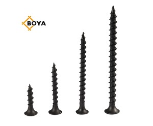 Vis à cloison sèche noire de 1 pouce, filetage complet, Tornillos, vis à cloison sèche, best-seller, provenant d'un fabricant de vis chinois - Product Image 1