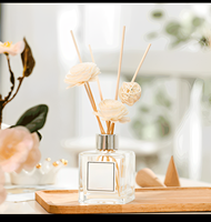 Bouteille en verre blanc personnalisée, désodorisant d'air, parfum de luxe, diffuseur d'huile de roseau, bouteille de 150Ml et emballage