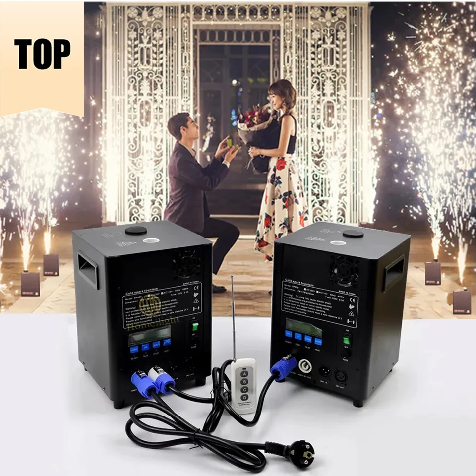 Hot Sale DJ Stage Lighting Sparking fogos de artifício eletrônicos indoor faísca fria máquina para casamento ilusão digital