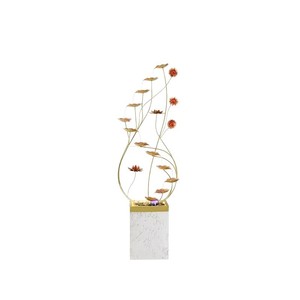 Modern Minimalist Metal Water Fountain Floor Standing <b>Ornament</b> For Living Room Entryway With Led Light And Flowing Water Design - Product Image 5