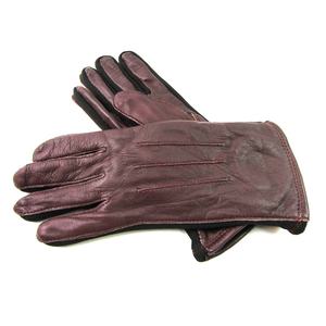 Guantes de cuero negros de invierno de corte bajo, personalizados, al por mayor, para mujer, de Pakistán - Product Image 5