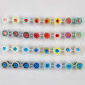 Non Toxique <span class=keywords><strong>Peinture</strong></span> multicolore Pot Bande Acrylique <span class=keywords><strong>Peinture</strong></span> par Numéro 3ml de <span class=keywords><strong>Peinture</strong></span> Couleur Personnalisée Pots - Product Image 4