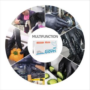 Nitrile Powder Free Vinyl Household Disposable Kitchen Gloves Guantes Negros Touch Screen Can Be Customized Caja De Guantes - Product Image 5