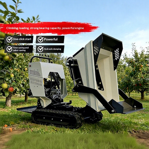 Venta Directa de Fábrica Zong Aung: Mini Dumper Hidráulico de Orugas con Descarga Frontal para Manipulación de Ladrillos de Hormigón y Arenisca, 500 kg - Product Image 1