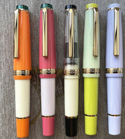 Jinhao 82 court mini poche portable voyage acrylique calligraphie encre iridium plume or stylo plume