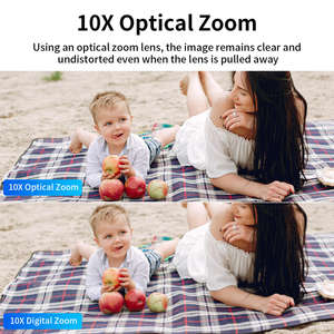 Videocámara 4K 30MP con Zoom Óptico 10X, Pantalla Táctil IPS de 3.0 Pulgadas, Wifi, Control Remoto, Antivibración y Macro, Cámara para Vlogs - Product Image 5