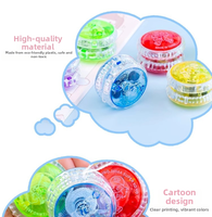 Jouet de yoyo miniature magique, yoyo amusant de haute qualité en plastique, yoyo réactif à la lumière, yoyo professionnel éducatif créatif 3A