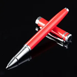 Luxury Black Metal <b>Ballpoint</b> <b>Pen</b> Set | High Gloss Silver Trim Executive <b>Pen</b> | Custom Logo Corporate Gift <b>Pen</b> - Product Image 4