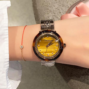 Fashionable Gemstone Women's <b>Watch</b>, Tiger Eye Stone Wristwatch, Casual <b>Quartz</b> <b>Watch</b> - Product Image 3