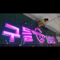 Lettres Xingdao en aluminium pour publicité d'intérieur personnalisée Logo LED ACryl pour décorations de barres de fête d'anniversaire pour magasins de vente au détail au bureau