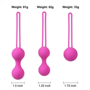 Kegel-Bola de gel de sílice para ejercicio para mujer, bola compacta de gel de sílice, Juguetes sexuales, vibradores
