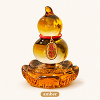 Figurine Lijie Huacu apportant richesse et bonheur, en cristal durable à base de lotus rotative, décoration porte-bonheur pour la maison et le bureau