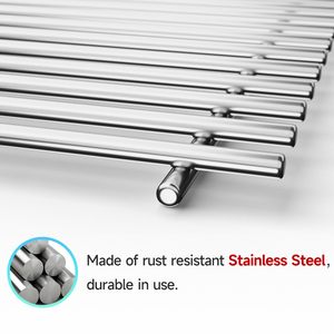 Paquete de 2 rejillas de repuesto para parrilla de acero inoxidable de 19.5 x 25.5 pulgadas, compatibles con las rejillas de cocción <span class=keywords><strong>Weber</strong></span> Genesis serie 300 - Product Image 6