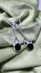 Boucles d'oreilles en argent sterling 925 de qualité supérieure, prix de vente exceptionnel, avec pierre précieuse en onyx noir, bijoux élégants et protecteurs - Product Image 4