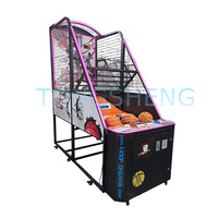 Pour les centres de jeux d'amusement Machine de basket-ball à pièces pour adultes Machine de jeu de tir de basket-ball d'arcade de rue