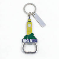 Ouvre-bouteille personnalisé, ouvre-bouteille Big Ben plaqué argent, porte-clés en métal, souvenir de voyage, cadeau