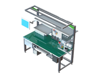 Banc de travail robuste RDEKONO ESD pour réparation de téléphones, en acier inoxydable, banc de travail modulaire en acier pour armoire à outils industrielle