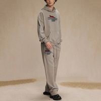 Ensemble de survêtement coordonné deux pièces à capuche, coupe oversize, avec cordon de serrage, style décontracté, pour le loungewear