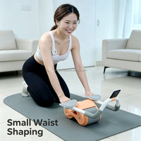 Rueda Abdominal con Rebote Automático para Entrenamiento Muscular en Casa, para Hombres y Mujeres Adultos, Ejercicio Deportivo