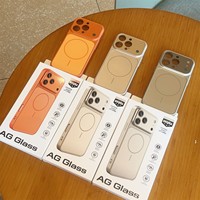 Coque de téléphone magnétique QY Animal Design pour 17/16/15/14/13/12 Pro Max en acrylique finition mate avec grande fenêtre de visualisation