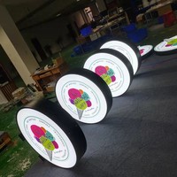Boîte à lumière LED personnalisée en acrylique ultra-mince pour enseigne de magasin, signalétique commerciale, logo personnalisé, fournisseur d'usine en gros