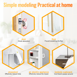 Butoirs <span class=keywords><strong>de</strong></span> <span class=keywords><strong>porte</strong></span> en caoutchouc silicone blanc <span class=keywords><strong>pour</strong></span> murs <span class=keywords><strong>de</strong></span> <span class=keywords><strong>cuisine</strong></span> et <span class=keywords><strong>de</strong></span> salon avec protections auto-adhésives robustes et absorbantes les chocs - Product Image 6