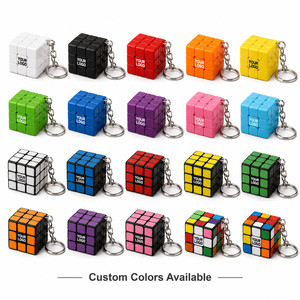 Custom Logo Mini <b>Cube</b> Keychain 3x3 Magic <b>Cube</b> Educational Brain Teaser Toy for Promotional Gifts and Events Branded Merch Daily - Product Image 3