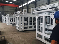 Bloc de gypse creux 620x400x200mm, ligne de production 65 kW, équipement de machinerie de construction, machine automatique hydraulique pour pavés en béton