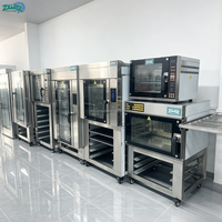 Four à convection à air chaud commercial intelligent à écran tactile ZL12TD, 12 plateaux, en acier inoxydable, équipement de boulangerie