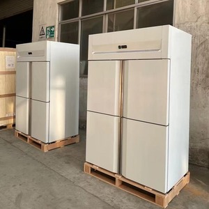 Tủ đông đứng hai ngăn nhiệt độ kép Swenza bằng thép không gỉ 4 cửa với tay nắm cửa tiện dụng - Product Image 3