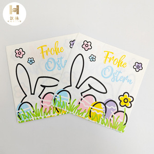 Serviettes imprimées avec des lapins de dessin animé, serviettes en papier jetables pour fêtes et réceptions sur le thème des restaurants haut de gamme - Product Image 4
