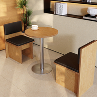 Ensembles de tables et chaises de salle à manger modernes pour restaurants, cafés, hôtels et salons - Meubles en bois et en cuir personnalisables