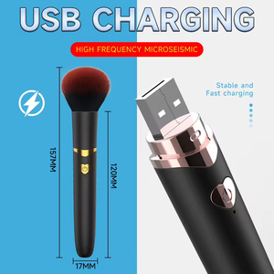 Women's Rechargeable <b>Vibrating</b> Makeup Pen Massager Manual Control Low Noise Electric AV Stick Shaped Adult Sex Toy - Product Image 3