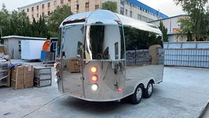 Bonne vente camion de nourriture personnalisé chariot roulant machine de restauration rapide cône de neige remorque chariot de nourriture remorque de cuisson chariots à hamburger - Product Image 4