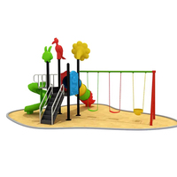 Équipement pour parc d'attractions Installations Ensembles de jeu Toboggan extérieur Terrain de jeu Château Balançoires Jouets pour enfants Playhouse