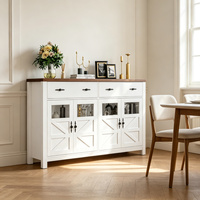 Buffet moderne blanc en bois avec tiroirs pour salon et cuisine – Meuble de salle à manger en gros