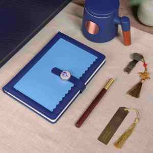 Premium Corporate Gift <b>Set</b> Custom Brand PU Leather <b>Notebook</b> & Digital Printed <b>Pen</b> for Employee Appreciation & Client Gifts - Product Image 4